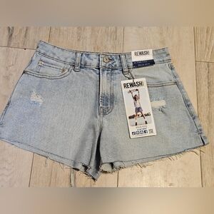 NWT Rewash A-Line Denim Shorts High-Rise Women's 3/26